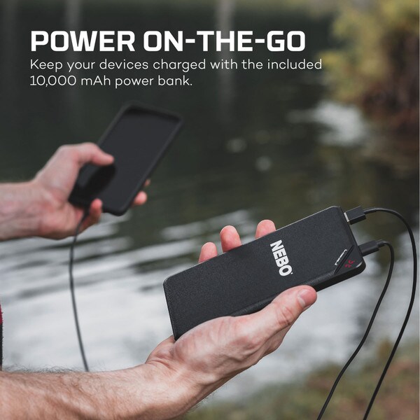 Main product image for NEBO SLYDE KING 2-in-1 Flashlight Solar Emergency Kit with Power Bank and More361-706